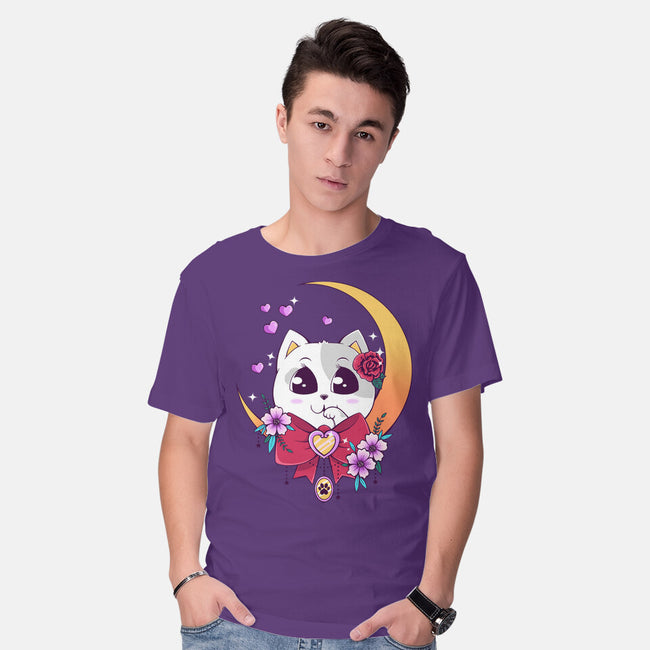 Kawaii Cat-Mens-Basic-Tee-GODZILLARGE