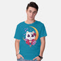 Kawaii Cat-Mens-Basic-Tee-GODZILLARGE