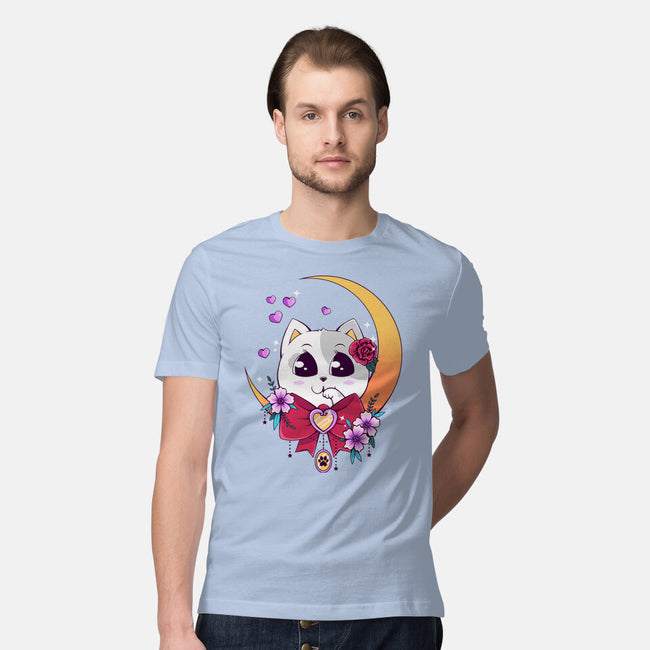 Kawaii Cat-Mens-Premium-Tee-GODZILLARGE