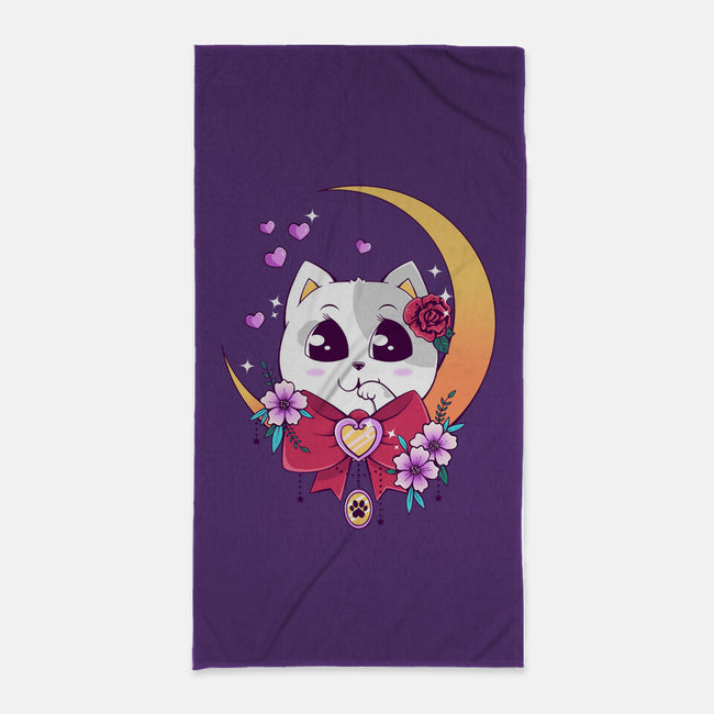 Kawaii Cat-None-Beach-Towel-GODZILLARGE