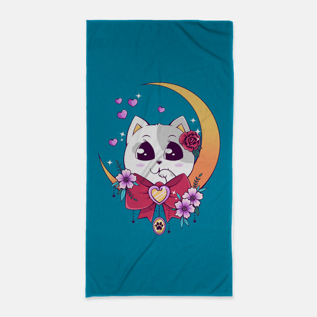 Kawaii Cat-None-Beach-Towel-GODZILLARGE