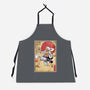 Gear Five Woodblock-Unisex-Kitchen-Apron-DrMonekers