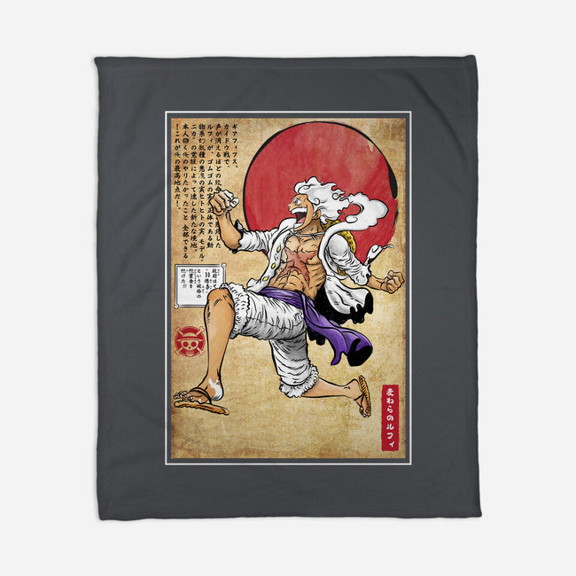 Gear Five Woodblock-None-Fleece-Blanket-DrMonekers