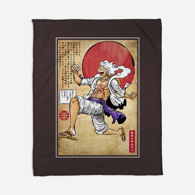 Gear Five Woodblock-None-Fleece-Blanket-DrMonekers