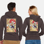 Gear Five Woodblock-Unisex-Zip-Up-Sweatshirt-DrMonekers