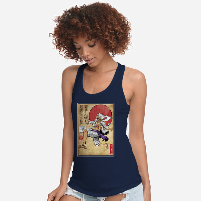 Gear Five Woodblock-Womens-Racerback-Tank-DrMonekers