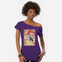 Gear Five Woodblock-Womens-Off Shoulder-Tee-DrMonekers