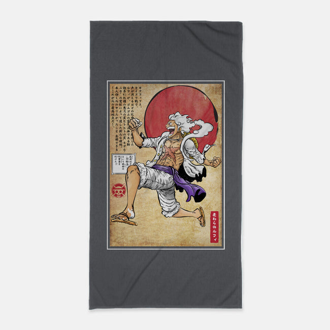 Gear Five Woodblock-None-Beach-Towel-DrMonekers