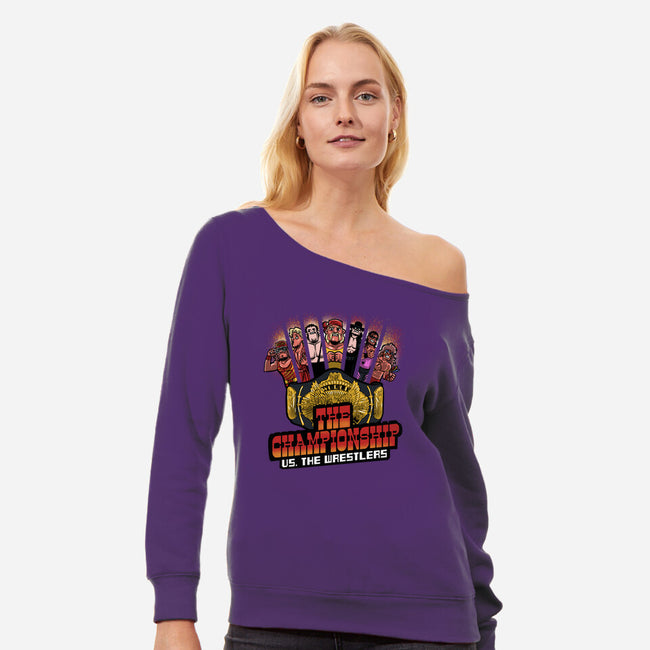 The Championship VS-Womens-Off Shoulder-Sweatshirt-zascanauta