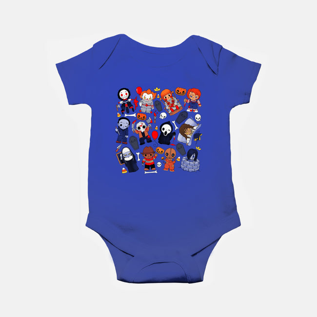 Horror Family-Baby-Basic-Onesie-Vallina84