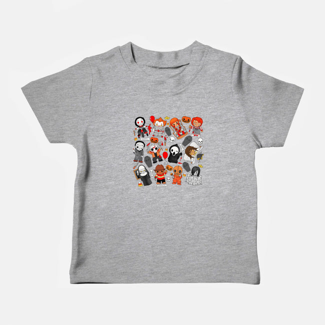 Horror Family-Baby-Basic-Tee-Vallina84