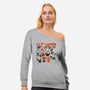 Horror Family-Womens-Off Shoulder-Sweatshirt-Vallina84