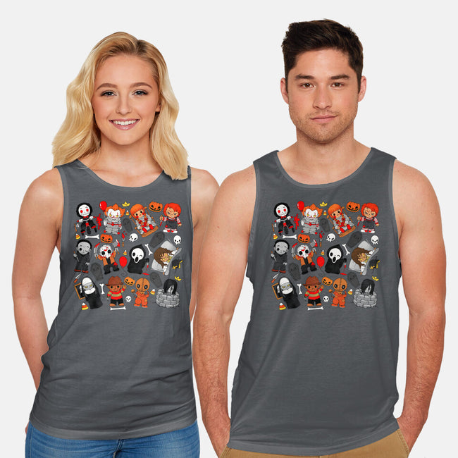 Horror Family-Unisex-Basic-Tank-Vallina84