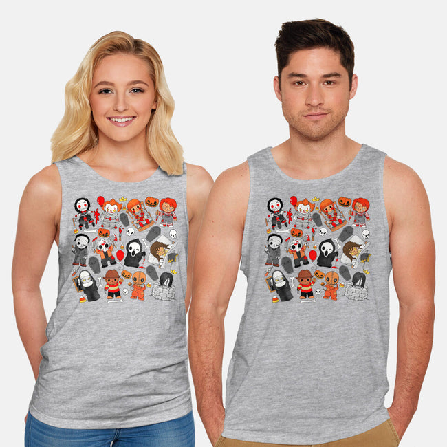 Horror Family-Unisex-Basic-Tank-Vallina84