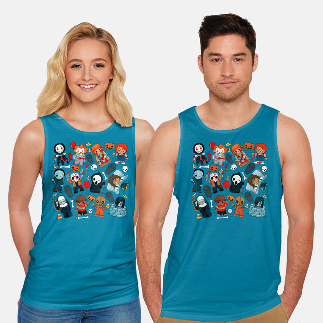 Horror Family-Unisex-Basic-Tank-Vallina84