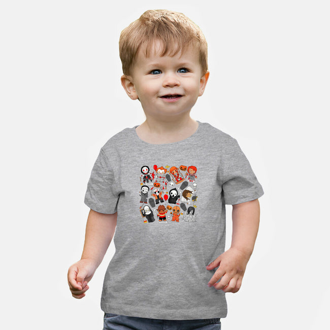 Horror Family-Baby-Basic-Tee-Vallina84