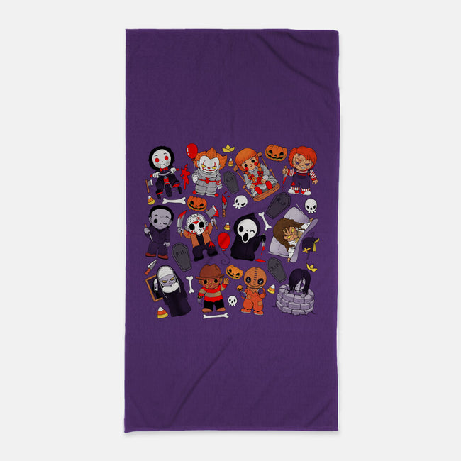 Horror Family-None-Beach-Towel-Vallina84