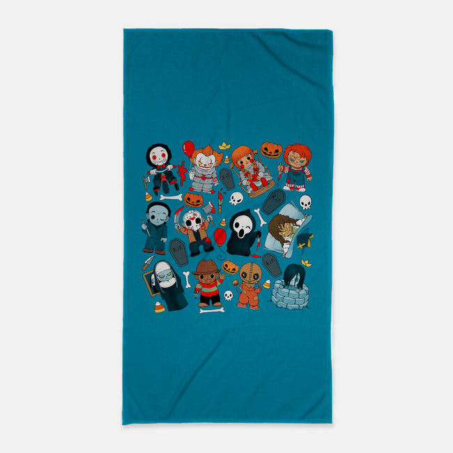 Horror Family-None-Beach-Towel-Vallina84