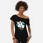 HUG-Womens-Off Shoulder-Tee-MaxoArt