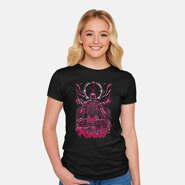 Marked By The Eclipse-Womens-Fitted-Tee-Knegosfield