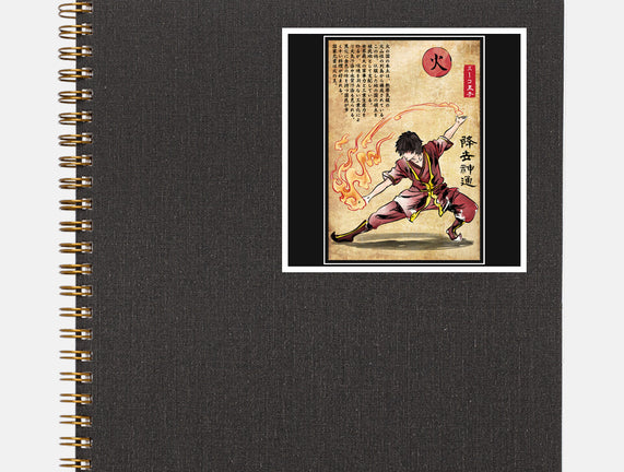 Fire Nation Master Woodblock