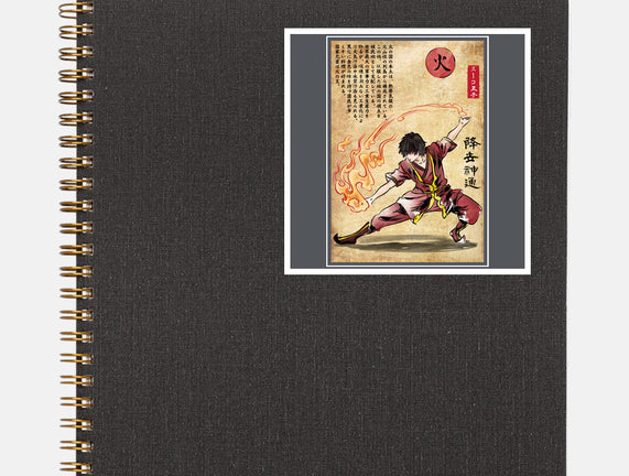 Fire Nation Master Woodblock