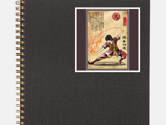 Fire Nation Master Woodblock