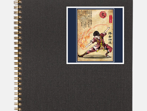 Fire Nation Master Woodblock