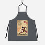 Fire Nation Master Woodblock-Unisex-Kitchen-Apron-DrMonekers