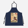 Fire Nation Master Woodblock-Unisex-Kitchen-Apron-DrMonekers