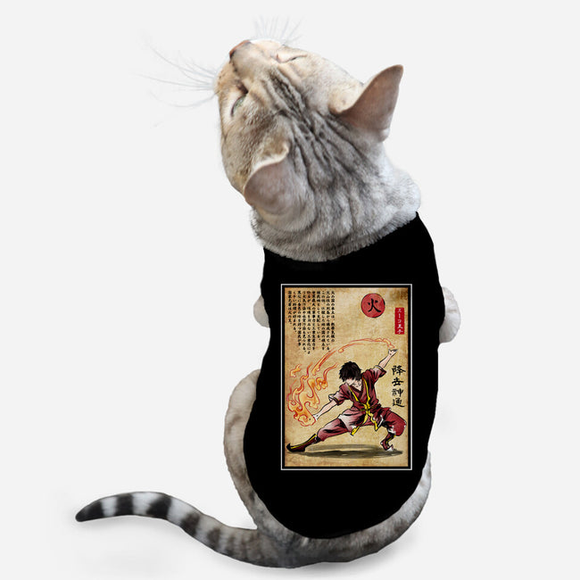 Fire Nation Master Woodblock-Cat-Basic-Pet Tank-DrMonekers