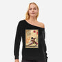 Fire Nation Master Woodblock-Womens-Off Shoulder-Sweatshirt-DrMonekers