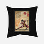 Fire Nation Master Woodblock-None-Removable Cover-Throw Pillow-DrMonekers