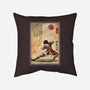 Fire Nation Master Woodblock-None-Removable Cover-Throw Pillow-DrMonekers