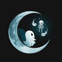 Ghostly Moon-None-Removable Cover-Throw Pillow-Vallina84