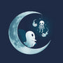 Ghostly Moon-None-Polyester-Shower Curtain-Vallina84