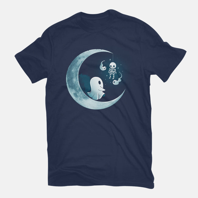 Ghostly Moon-Unisex-Basic-Tee-Vallina84