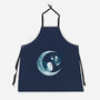 Ghostly Moon-Unisex-Kitchen-Apron-Vallina84