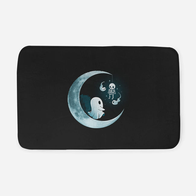 Ghostly Moon-None-Memory Foam-Bath Mat-Vallina84