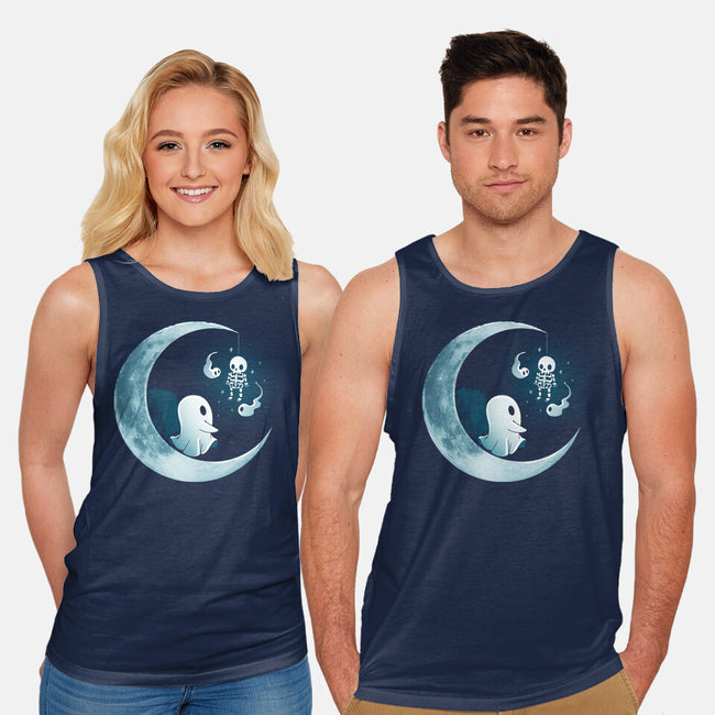 Ghostly Moon-Unisex-Basic-Tank-Vallina84