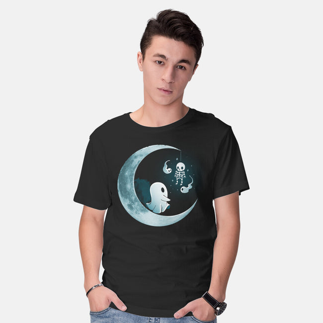 Ghostly Moon-Mens-Basic-Tee-Vallina84