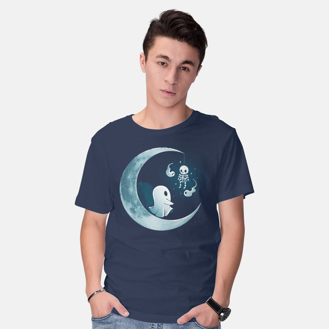 Ghostly Moon-Mens-Basic-Tee-Vallina84