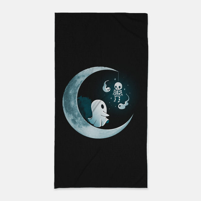 Ghostly Moon-None-Beach-Towel-Vallina84