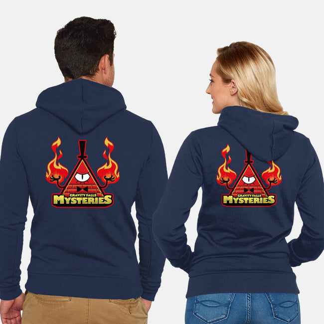 Gravity Falls Mysteries-Unisex-Zip-Up-Sweatshirt-Studio Mootant