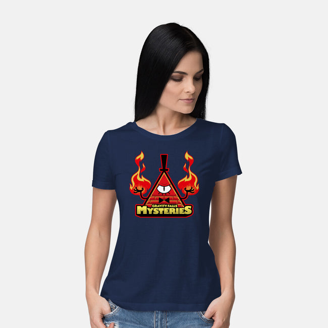 Gravity Falls Mysteries-Womens-Basic-Tee-Studio Mootant