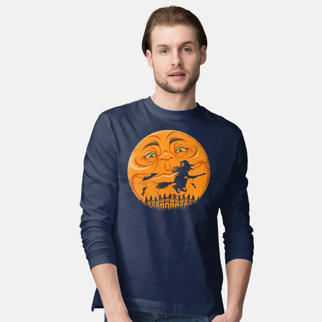 Witchy Moon-Mens-Long Sleeved-Tee-kennsing