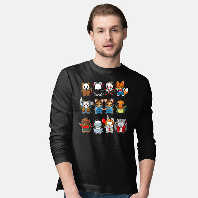 Scary Animals-Mens-Long Sleeved-Tee-Vallina84