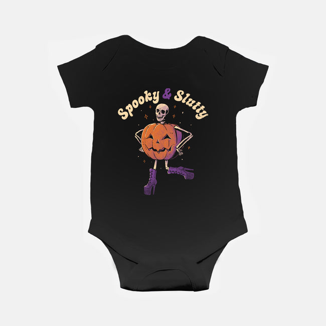 Spooky And Slutty-Baby-Basic-Onesie-eduely