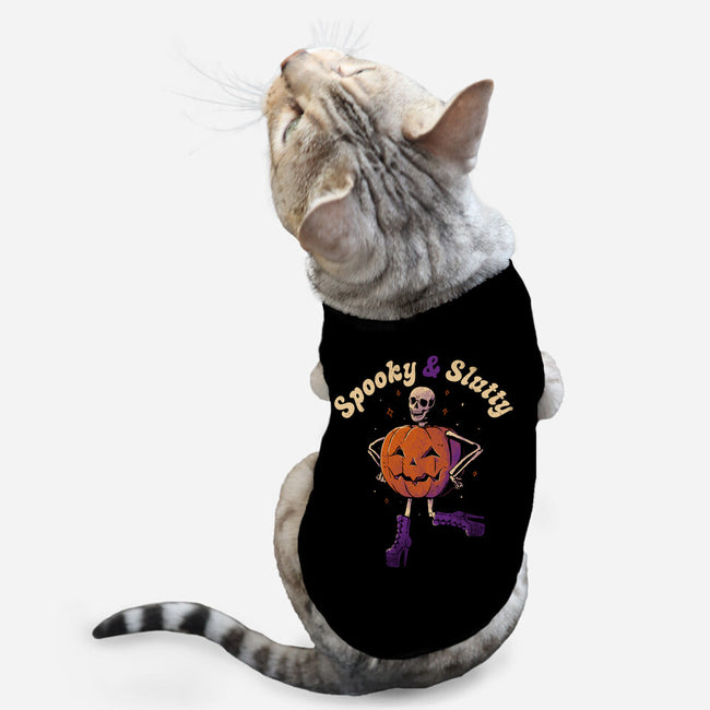 Spooky And Slutty-Cat-Basic-Pet Tank-eduely