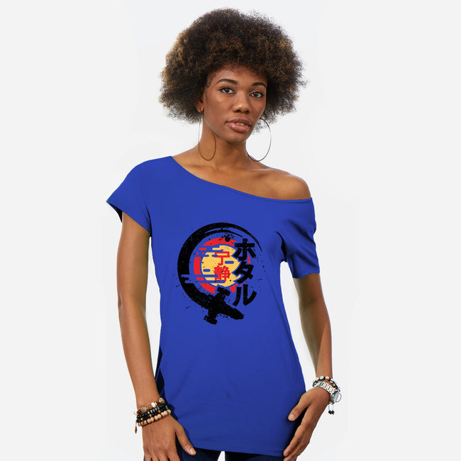 Firefly Of The Rising Sun-Womens-Off Shoulder-Tee-jrberger